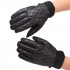 Unisex Couple Windproof Antiskid Driving Gloves Cycling Coral Fleece Linen Bike Outdoor Mittens