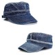 Unisex Denim Vintage Flat Hats Outdoor Sport Army Hat Adjustable Baseball Caps