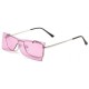 Unisex Double-layer Retro Flip Sunglasses Dual-use Ocean Sheet Flat Sunshade Sunglasses