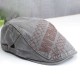 Unisex Embroidered Letters Peaked Cap Duckbill Hat