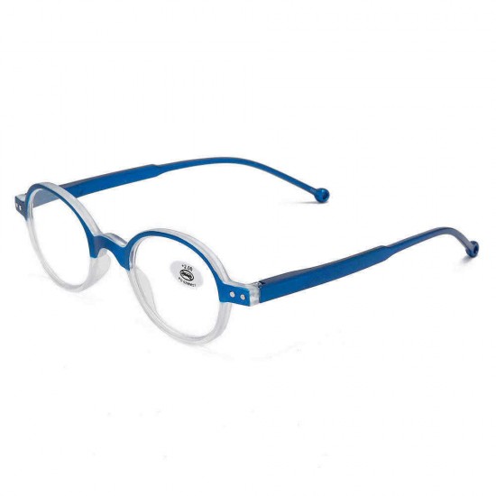 Unisex Fashion Plastic Round Small Frame Farsighted Glasses Edge With Holes Reading Glasses