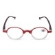 Unisex Fashion Plastic Round Small Frame Farsighted Glasses Edge With Holes Reading Glasses