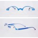 Unisex Fashion Plastic Round Small Frame Farsighted Glasses Edge With Holes Reading Glasses