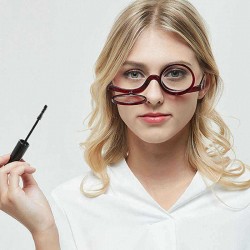 Unisex Flip-up Round Frame Reading Glasses Cosmetic Makeup Glasses Presbyopic Eyeglasses