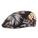 Unisex Flower Print Vogue Cotton Beret Caps Outdoor Casual Sunshade Peaked Forward Hat