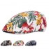 Unisex Flower Print Vogue Cotton Beret Caps Outdoor Casual Sunshade Peaked Forward Hat