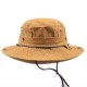 Unisex Foldable Cotton Washed UV Protection Bucket Hat Outdoor Mountaineering Hat Sunscreen Visor Hat Bucket Cap