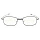 Unisex Foldable Discolored Anti-Blue Light Multi-focus Anti-fatigue Flexible Square Reading Glasses