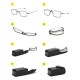 Unisex Foldable Discolored Anti-Blue Light Multi-focus Anti-fatigue Flexible Square Reading Glasses