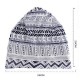 Unisex Geometric Pattern Print Headscarf Beanie Multi-purpose Headband Scarf Cap