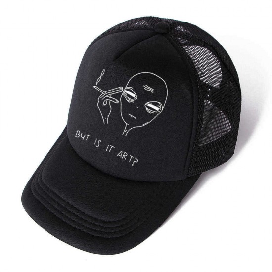 Unisex Head Smoking Pattern Baseball Cap Quick-drying Visor Fashion Hat