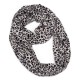 Unisex Hidden Zipper Pocket Flower Print Round Scarf Neck Warmer