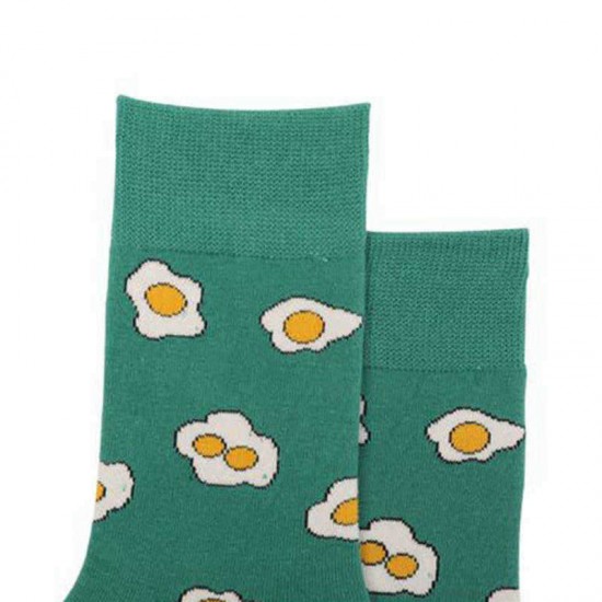 Unisex Jacquard Fashion Middle Tube Socks Retro Pattern Socks