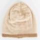 Unisex Knit Beanie Hat Gradient Dyeing Headgear Warm Earmuffs Pile Cap