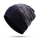 Unisex Knit Beanie Hat Gradient Dyeing Headgear Warm Earmuffs Pile Cap