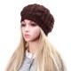 Unisex Knitted Crochet Hole Beanie Hat Knitting Foldable Elastic Baggy Cap For Women Ladies