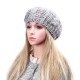 Unisex Knitted Crochet Hole Beanie Hat Knitting Foldable Elastic Baggy Cap For Women Ladies