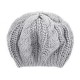 Unisex Knitted Crochet Hole Beanie Hat Knitting Foldable Elastic Baggy Cap For Women Ladies