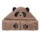 Unisex Lamb Plush 1-piece Cute Panda Gloves Pockets Scarf Hat Warm Thick Multipurpose Fashion Hat