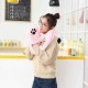 Unisex Lamb Plush 1-piece Cute Panda Gloves Pockets Scarf Hat Warm Thick Multipurpose Fashion Hat