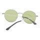 Unisex Light Metal Anti-blue Light Polarized Light Vogue Circle Clear Lens Glasses Sunglasses