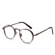 Unisex Light Metal PC Anti-fatigue Anti-blue Light Retro Computer Circle Clear Lens Optical Glasses