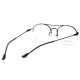 Unisex Light Metal PC Anti-fatigue Anti-blue Light Vogue Computer Circle Clear Lens Optical Glasses