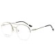 Unisex Light Metal PC Anti-fatigue Anti-blue Light Vogue Computer Circle Clear Lens Optical Glasses