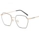 Unisex Light Metal PC Anti-fatigue Anti-blue Light Vogue Computer Square Clear Lens Optical Glasses