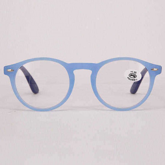 Unisex Light Round Retro Reading Glasses Fashion Clear Lens Eyeglasses