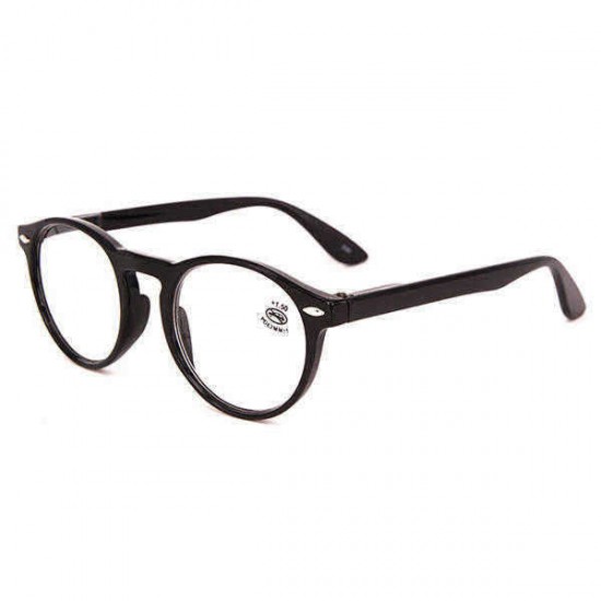 Unisex Light Round Retro Reading Glasses Fashion Clear Lens Eyeglasses