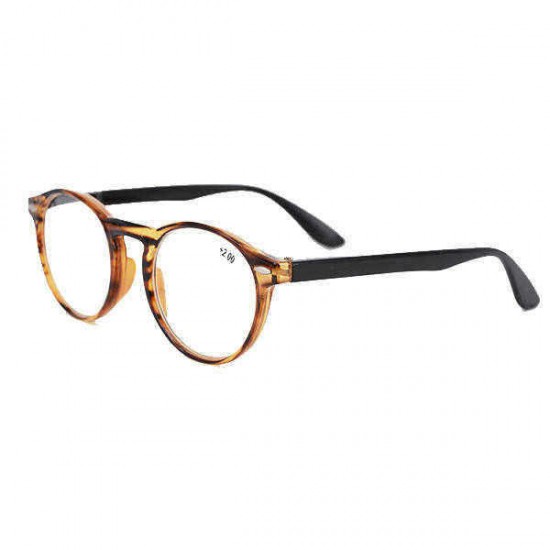 Unisex Light Round Retro Reading Glasses Fashion Clear Lens Eyeglasses