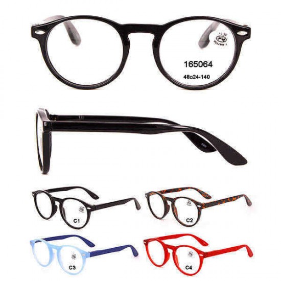 Unisex Light Round Retro Reading Glasses Fashion Clear Lens Eyeglasses