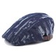 Unisex Men Women Denim Jeans Washed Beret Hat Casual Duckbill Golf Buckle Adjustable Cabbie Cap