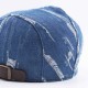 Unisex Men Women Denim Jeans Washed Beret Hat Casual Duckbill Golf Buckle Adjustable Cabbie Cap