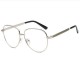 Unisex Men Women Metal Frame Eyeglasses Clear lens Vintage Retro Geek Fashion Glasses