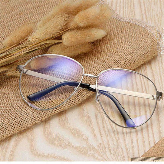 Unisex Men Women Metal Frame Eyeglasses Clear lens Vintage Retro Geek Fashion Glasses