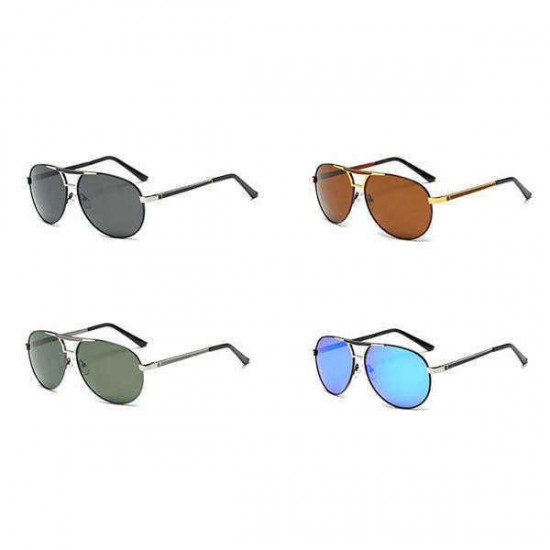 Unisex Men Women Polarized Sun Glassess Outdooors Sport Uv Protection Alloy Pilot Sun Glassess