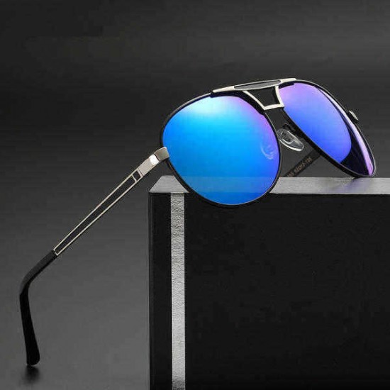 Unisex Men Women Polarized Sun Glassess Outdooors Sport Uv Protection Alloy Pilot Sun Glassess