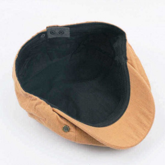 Unisex Men Women Vintage Gentle Cotton Beret Hats Casual Solid Color Painter Forward Caps Unisex Men Women Vintage Gentle Cotton Beret Hats Casual Solid Color Painter Forward Caps