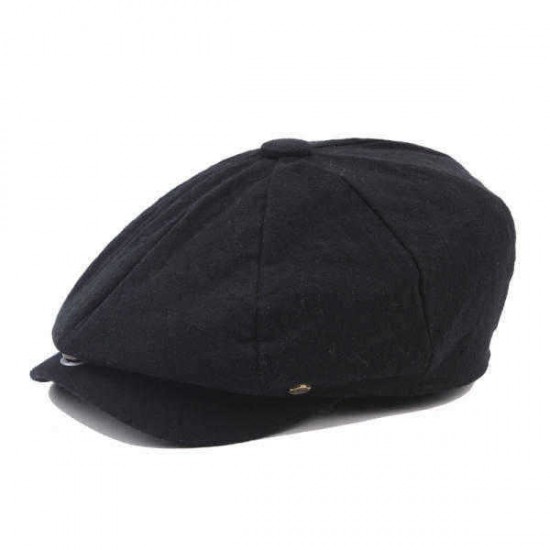 Unisex Men Women Vintage Gentle Cotton Beret Hats Casual Solid Color Painter Forward Caps Unisex Men Women Vintage Gentle Cotton Beret Hats Casual Solid Color Painter Forward Caps