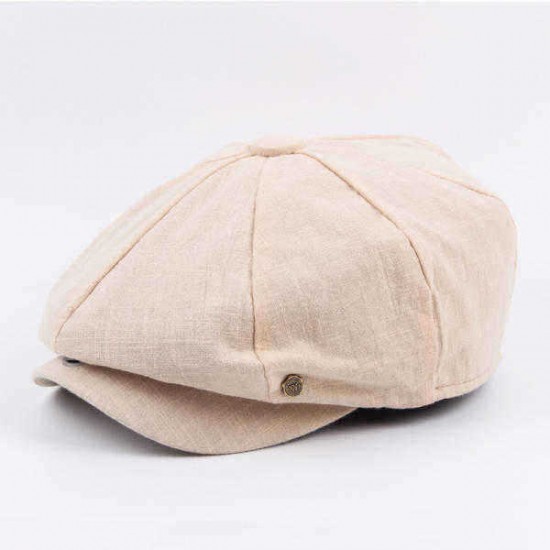 Unisex Men Women Vintage Gentle Cotton Beret Hats Casual Solid Color Painter Forward Caps Unisex Men Women Vintage Gentle Cotton Beret Hats Casual Solid Color Painter Forward Caps