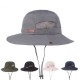 Unisex Mesh Foldable Bucket Hat Outdoor Mountaineering Hat Big Visor Sun Hat Travel Cap