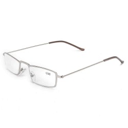 Unisex Metal Frame HD Resin Anti-Fatigue Reading Glasses Comfortable Elegant Simple Fashion Glasses