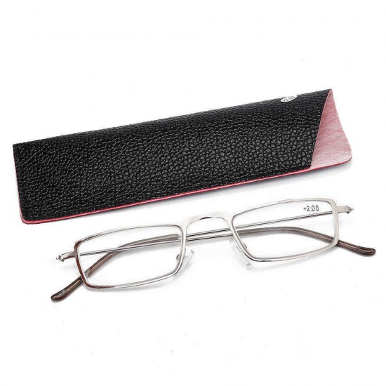 Unisex Metal Frame HD Resin Anti-Fatigue Reading Glasses Comfortable Elegant Simple Fashion Glasses