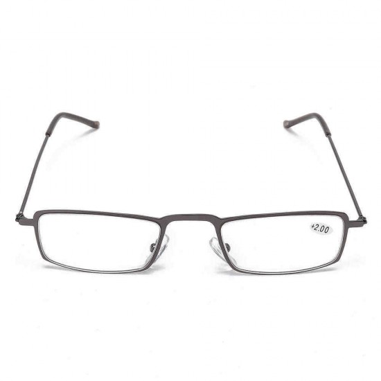 Unisex Metal Frame HD Resin Anti-Fatigue Reading Glasses Comfortable Elegant Simple Fashion Glasses