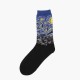 Unisex Mona Lisa Oil Painting Cotton Tube Socks