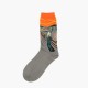 Unisex Mona Lisa Oil Painting Cotton Tube Socks