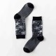 Unisex Multi Color Pattern Print Middle Tube Socks Ankle Socks