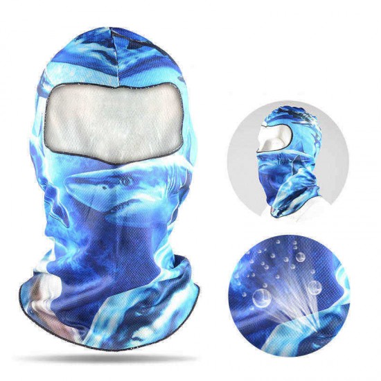 Unisex Multicolor Printing Anti-UV Motorcycle Hat Outdoor Bicycle Hood Cool Riding Mask Balaclava